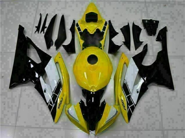 Billige Gelb Schwarz R6 2008-2016 Motorrad Vollverkleidung