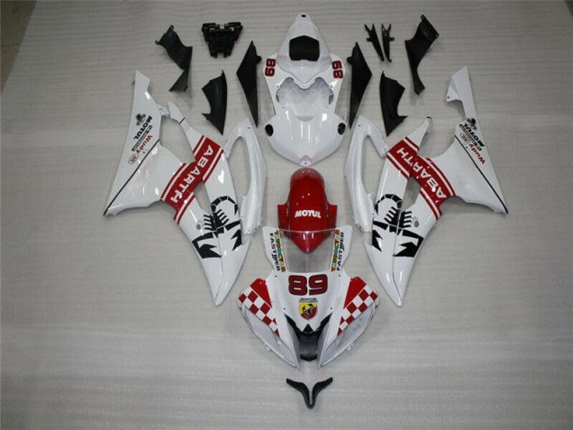 Billige Weiß R6 2008-2016 Motorrad Verkleidungen Komplett Sets