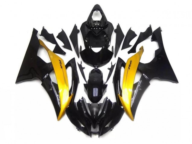 Billige Schwarz Gold R6 2008-2016 Motorrad Verkleidungen