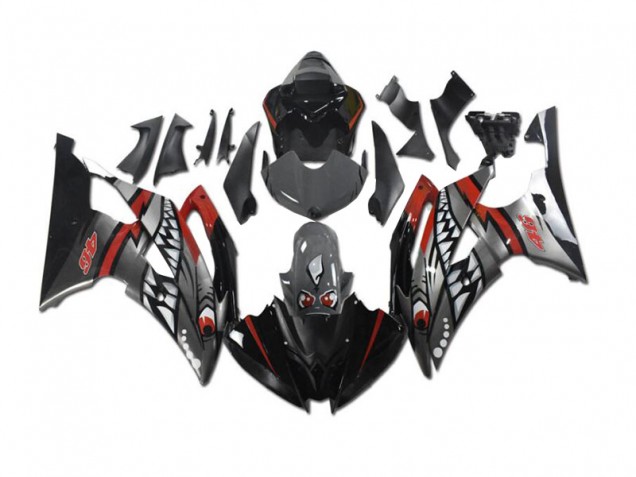 Billige Graues Rot Hai R6 2008-2016 Motorrad Verkleidungen