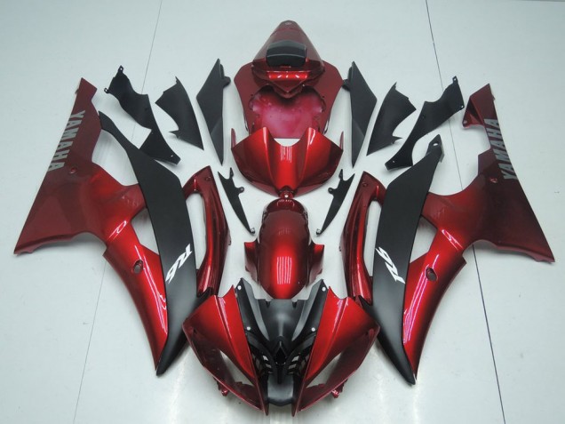 Billige Candy Rot und Schwarz R6 2008-2016 Motorrad Verkleidungen