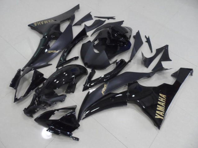 Billige Schwarz mit goldenem Aufkleber R6 2008-2016 Motorrad Verkleidungen