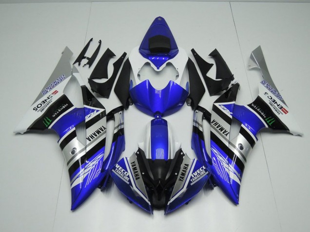 Billige Blau Weiß ENEOS Monster R6 2008-2016 Motorrad Verkleidungen