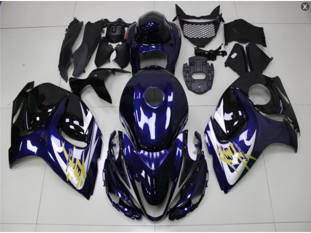 Billige Blau Gold GSXR 1300 Hayabusa 2008-2019 Motorrad Verkleidungen