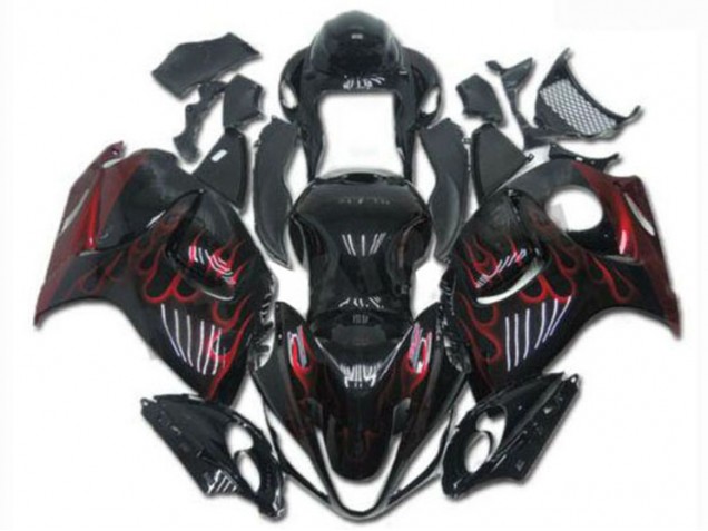 Billige Schwarz Rot GSXR 1300 Hayabusa 2008-2019 Motorrad Verkleidung Billige Schwarz Rot GSXR 1300 Hayabusa 2008-2019 Motorrad Verkleidung