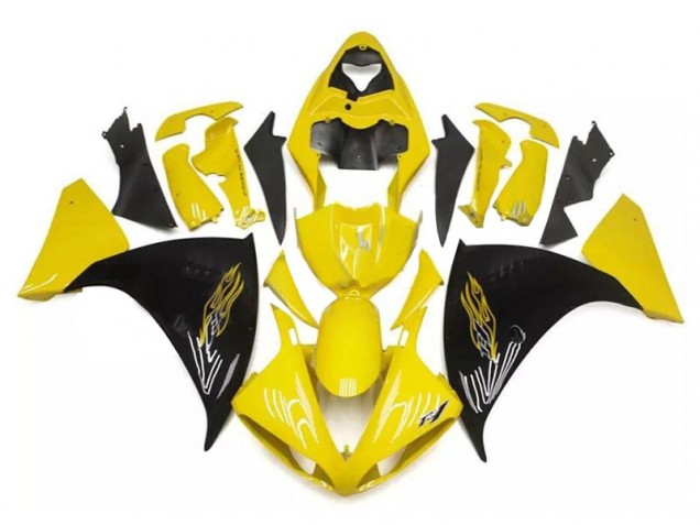 Billige Gelb Schwarz R1 2009-2011 Motorrad Verkleidungen Billige Gelb Schwarz R1 2009-2011 Motorrad Verkleidungen