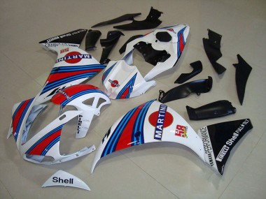 Billige Weiß Schwarz Martini R1 2009-2011 Motorrad Verkleidungen