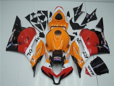 Billige Orange Rot Schwarz Repsol CBR 600 RR 2009-2012 Motorrad Verkleidungen