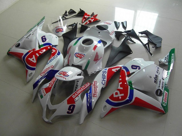 Billige Rot Weiß Pata CBR 600 RR 2009-2012 Motorrad Verkleidungen Billige Rot Weiß Pata CBR 600 RR 2009-2012 Motorrad Verkleidungen
