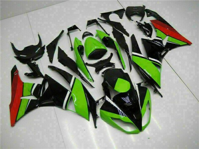 Billige Schwarz Grün Rot ZX6R 2009-2012 Motorrad Verkleidungen Billige Schwarz Grün Rot ZX6R 2009-2012 Motorrad Verkleidungen