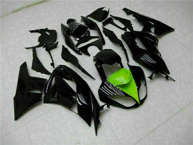 Billige Schwarz Grün ZX6R 2009-2012 Motorrad Verkleidung Billige Schwarz Grün ZX6R 2009-2012 Motorrad Verkleidung