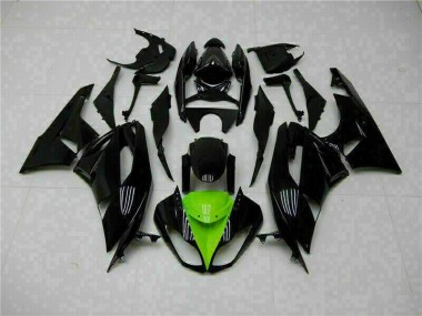 Billige Schwarz Grün ZX6R 2009-2012 Motorrad Verkleidung