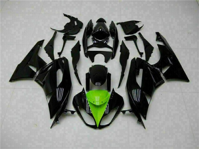 Billige Schwarz Grün ZX6R 2009-2012 Motorrad Verkleidung Billige Schwarz Grün ZX6R 2009-2012 Motorrad Verkleidung