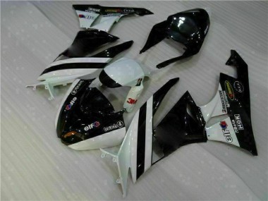 Billige Schwarz Weiß 3M Touch4 ZX6R 2009-2012 Motorrad Verkleidung