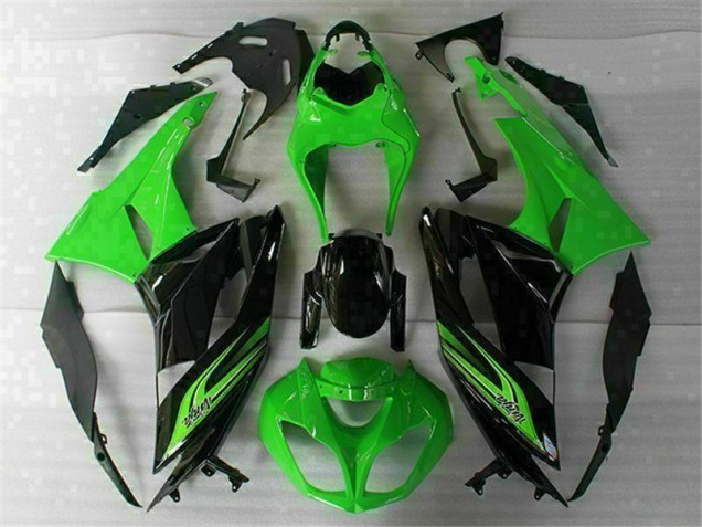 Billige Grün Schwarz ZX6R 2009-2012 Motorrad Verkleidung