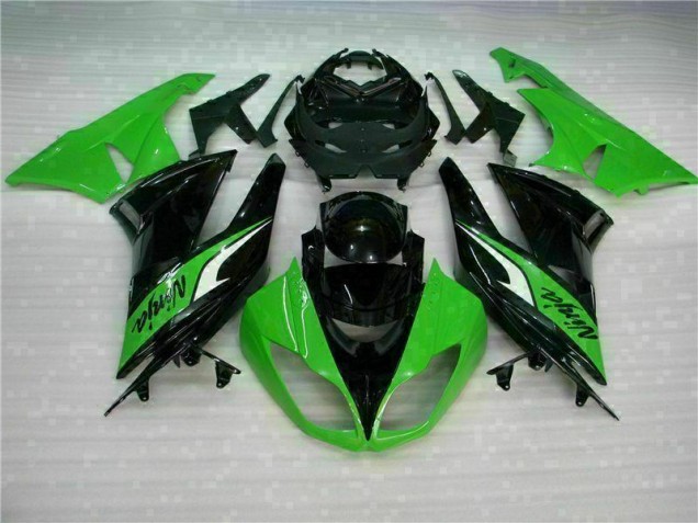 Billige Schwarz Grün ZX6R 2009-2012 Motorrad Vollverkleidung Billige Schwarz Grün ZX6R 2009-2012 Motorrad Vollverkleidung