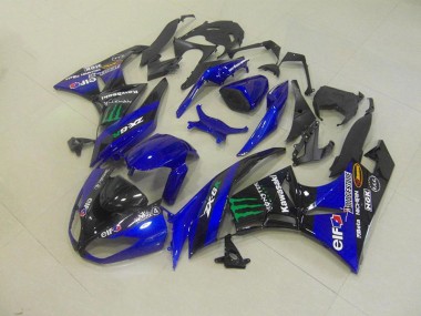 Billige Blau Monster ZX6R 2009-2012 Motorrad Verkleidungen