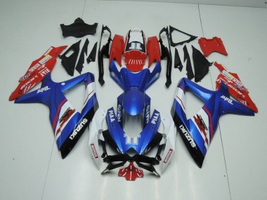Billige Blau und Rot GSXR 1000 K9 2009-2016 Motorrad Verkleidungen