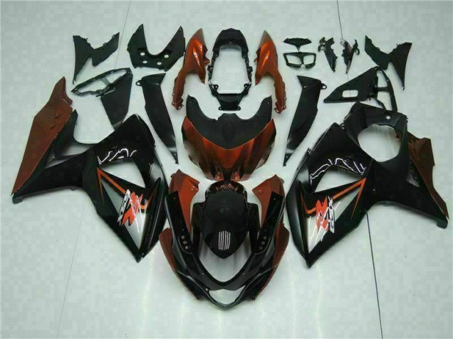Billige Braun Schwarz GSXR 1000 K9 2009-2016 Motorrad Verkleidungen Billige Braun Schwarz GSXR 1000 K9 2009-2016 Motorrad Verkleidungen