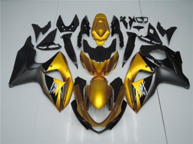 Billige Gold Schwarz GSXR 1000 K9 2009-2016 Motorrad Verkleidungen