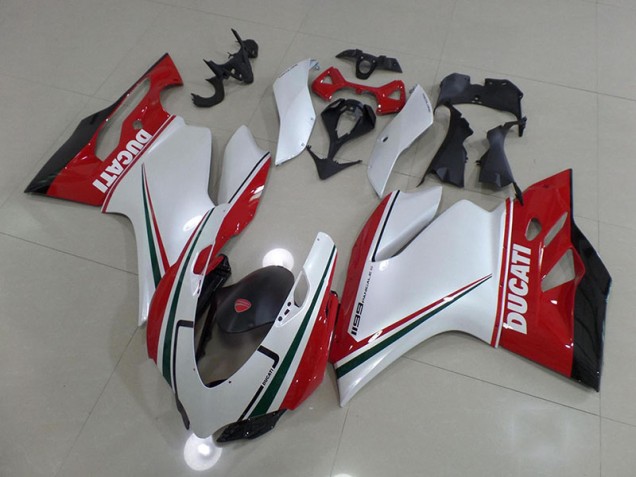 Billige Weiß Rot Ducati 1199 2011-2014 Motorrad Verkleidung Billige Weiß Rot Ducati 1199 2011-2014 Motorrad Verkleidung