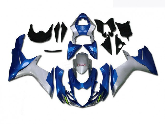 Billige Blau Silber GSXR 600 / 750 K11 2011-2024 Motorrad Verkleidungen Billige Blau Silber GSXR 600 / 750 K11 2011-2024 Motorrad Verkleidungen