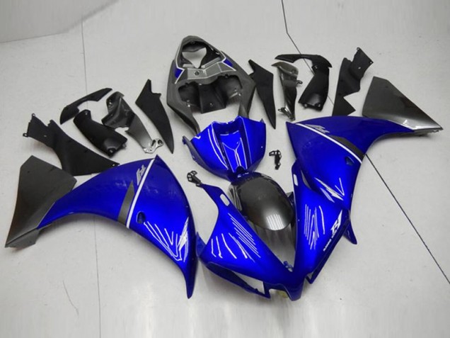 Billige Schwarz Blau R1 2012-2014 Motorrad Verkleidungen Billige Schwarz Blau R1 2012-2014 Motorrad Verkleidungen