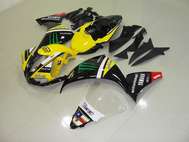 Billige Gelb Monster R1 2012-2014 Motorrad Verkleidungen Billige Gelb Monster R1 2012-2014 Motorrad Verkleidungen