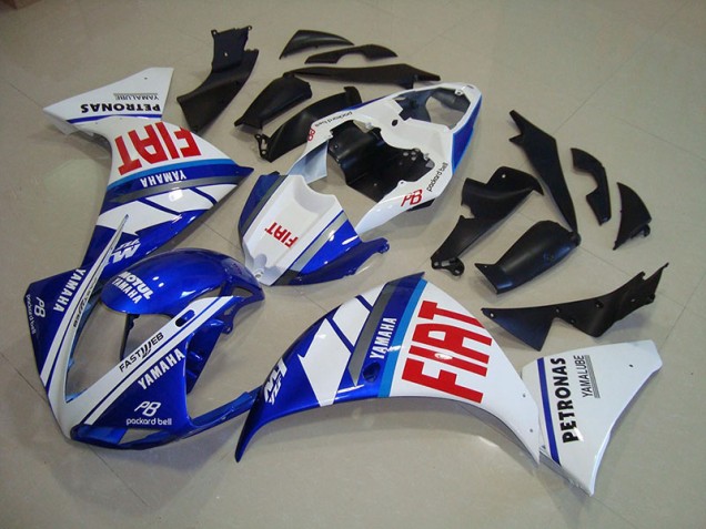 Billige Blau Weiß Fiat R1 2012-2014 Motorrad Verkleidungen Billige Blau Weiß Fiat R1 2012-2014 Motorrad Verkleidungen