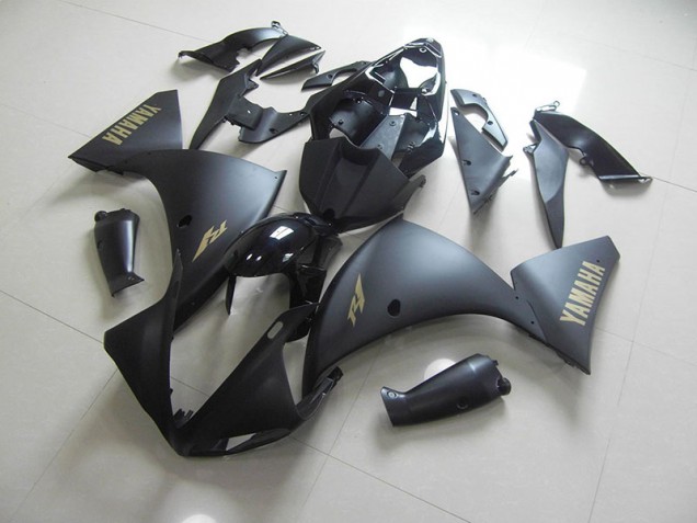 Billige Matt Schwarz Gold Aufkleber R1 2012-2014 Motorrad Verkleidungen Billige Matt Schwarz Gold Aufkleber R1 2012-2014 Motorrad Verkleidungen