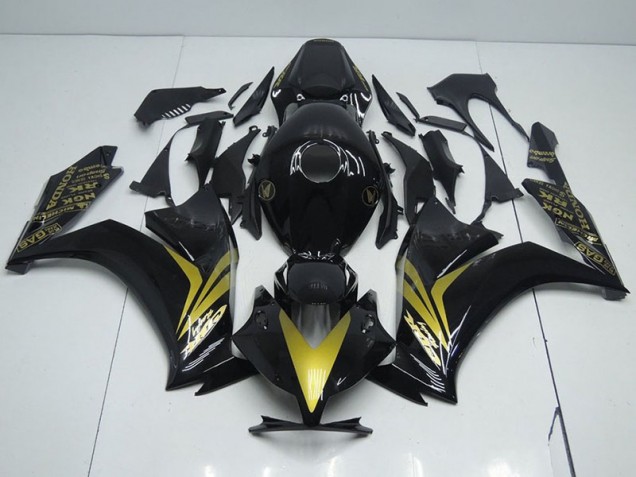 Billige Glänzend Schwarz und Gold CBR 1000 RR 2012-2016 Motorrad Verkleidungen Billige Glänzend Schwarz und Gold CBR 1000 RR 2012-2016 Motorrad Verkleidungen