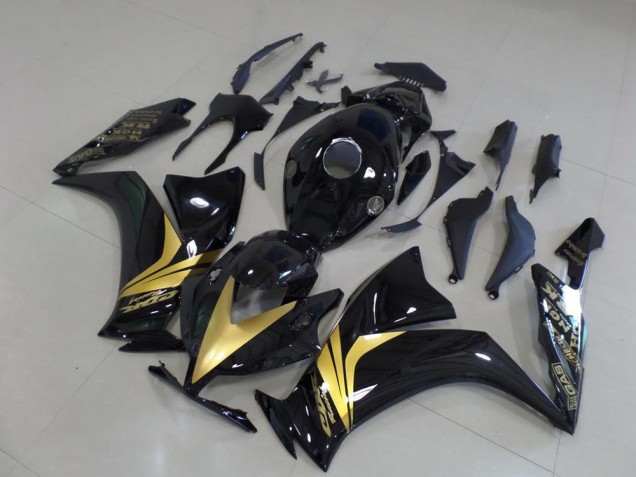 Billige Glänzend Schwarz Gold Aufkleber CBR 1000 RR 2012-2016 Motorrad Verkleidungen Billige Glänzend Schwarz Gold Aufkleber CBR 1000 RR 2012-2016 Motorrad Verkleidungen
