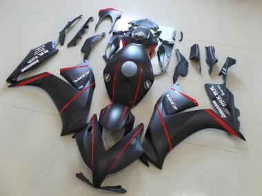 Billige Matt Schwarz mit rotem Streifen CBR 1000 RR 2012-2016 Motorrad Verkleidungen