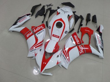 Billige Rot Weiß Supreme CBR 1000 RR 2012-2016 Motorrad Verkleidungen
