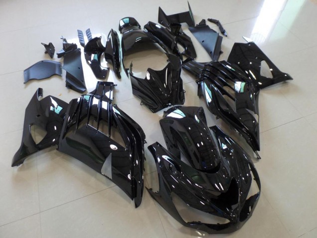 Billige Glänzend Schwarz ZX14R ZZR 1400 2012-2021 Motorrad Verkleidungen Billige Glänzend Schwarz ZX14R ZZR 1400 2012-2021 Motorrad Verkleidungen