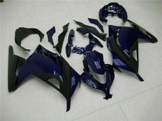 Billige Blau Schwarz EX300 2013-2016 Motorrad Verkleidungen Billige Blau Schwarz EX300 2013-2016 Motorrad Verkleidungen