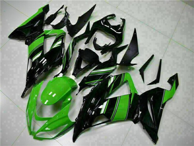 Billige Schwarz Grün ZX6R 2013-2018 Motorrad Verkleidungen Billige Schwarz Grün ZX6R 2013-2018 Motorrad Verkleidungen
