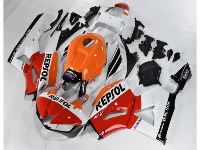 Billige Rot Weiß Orange Repsol CBR 600 RR 2013-2023 Motorrad Verkleidungen