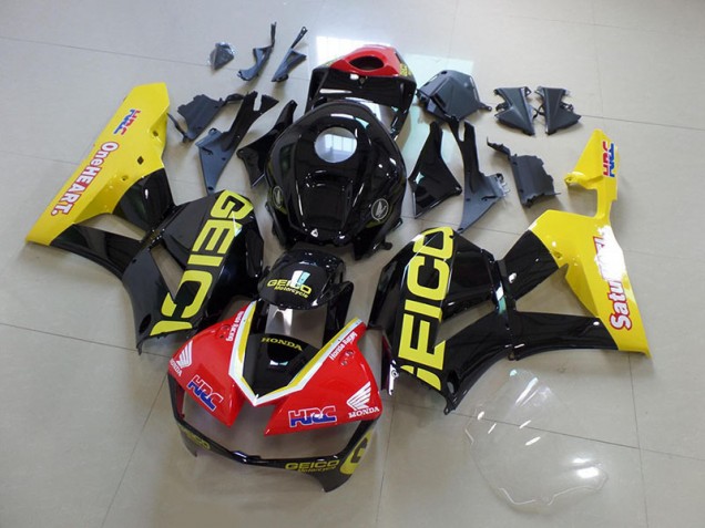 Billige Gelb Schwarz Geico CBR 600 RR 2013-2023 Motorrad Verkleidungen