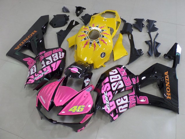 Billige Gelb Rosa Rossi CBR 600 RR 2013-2023 Motorrad Verkleidungen