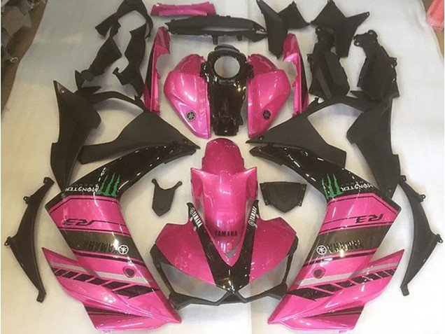 Billige Rosa und Schwarz R3 2015-2022 Motorrad Verkleidungen Billige Rosa und Schwarz R3 2015-2022 Motorrad Verkleidungen