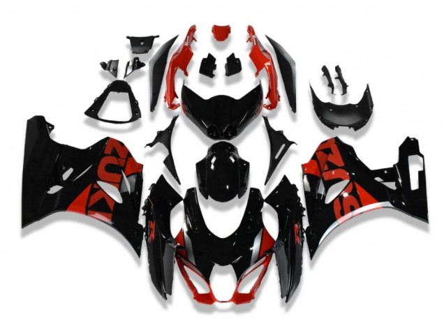 Billige Schwarz Rot GSXR 1000 2017-2023 Motorrad Verkleidung Billige Schwarz Rot GSXR 1000 2017-2023 Motorrad Verkleidung